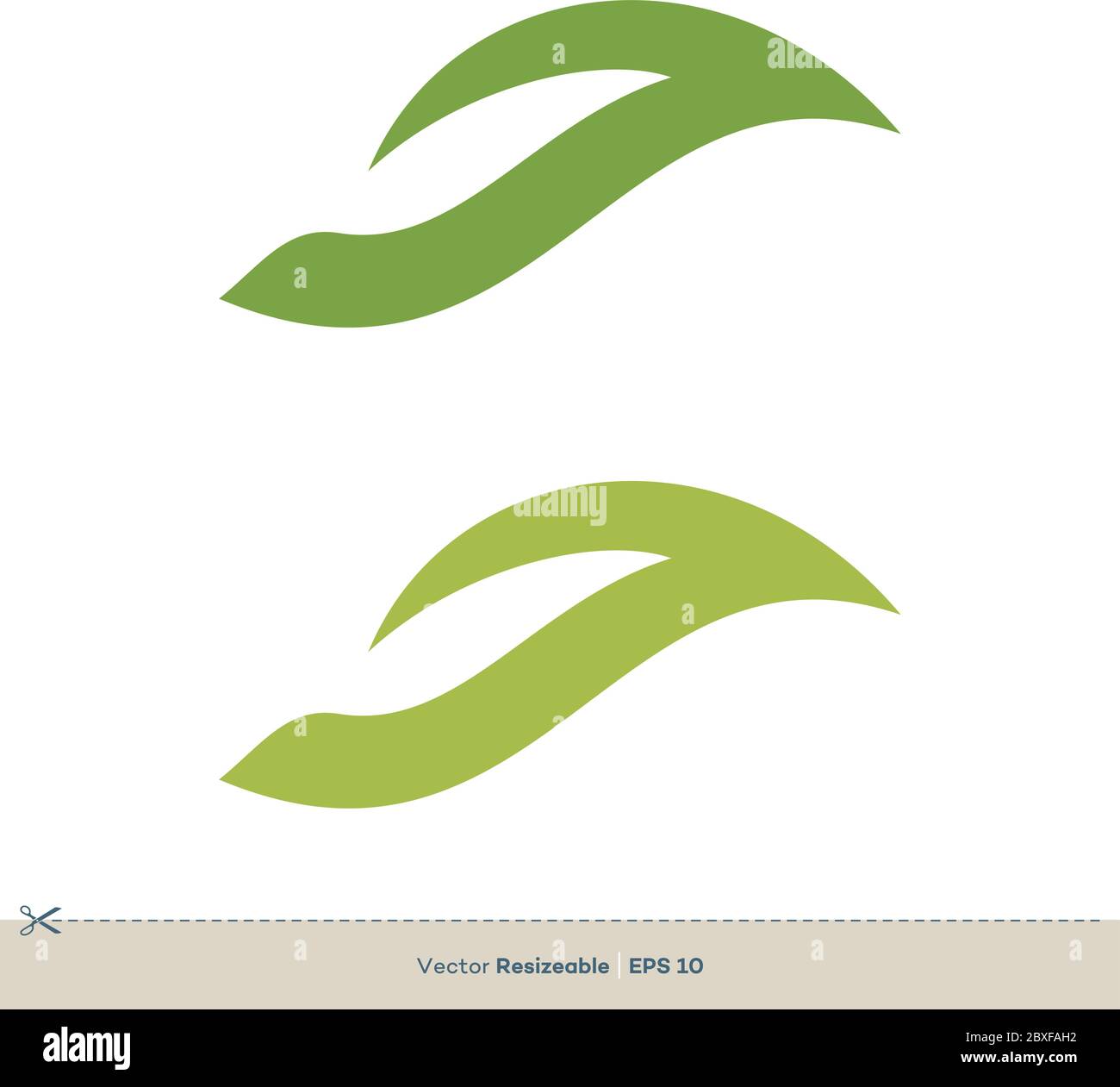 Green Leaves Vector Logo Template Illustration Design. Vector EPS 10. Stock Vector