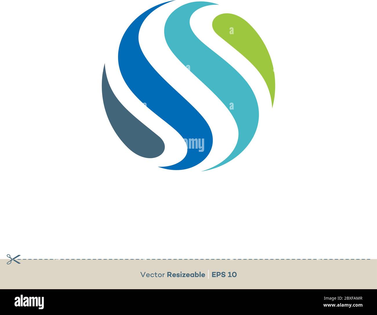 Blue Globe Vector Logo Template Illustration Design. Vector EPS 10. Stock Vector