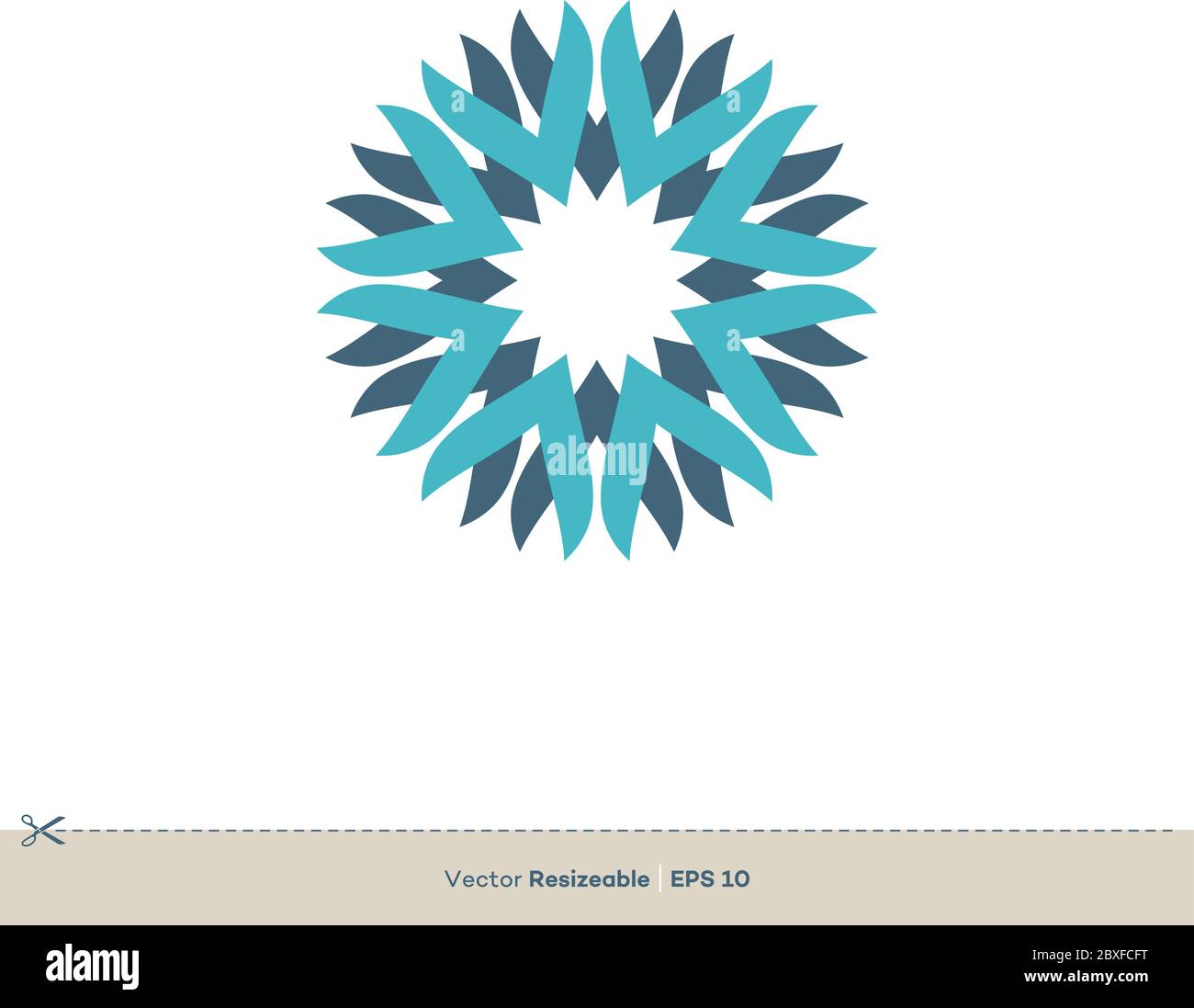 Abstract Flower Vector Logo Template Illustration Design. Vector EPS 10. Stock Vector
