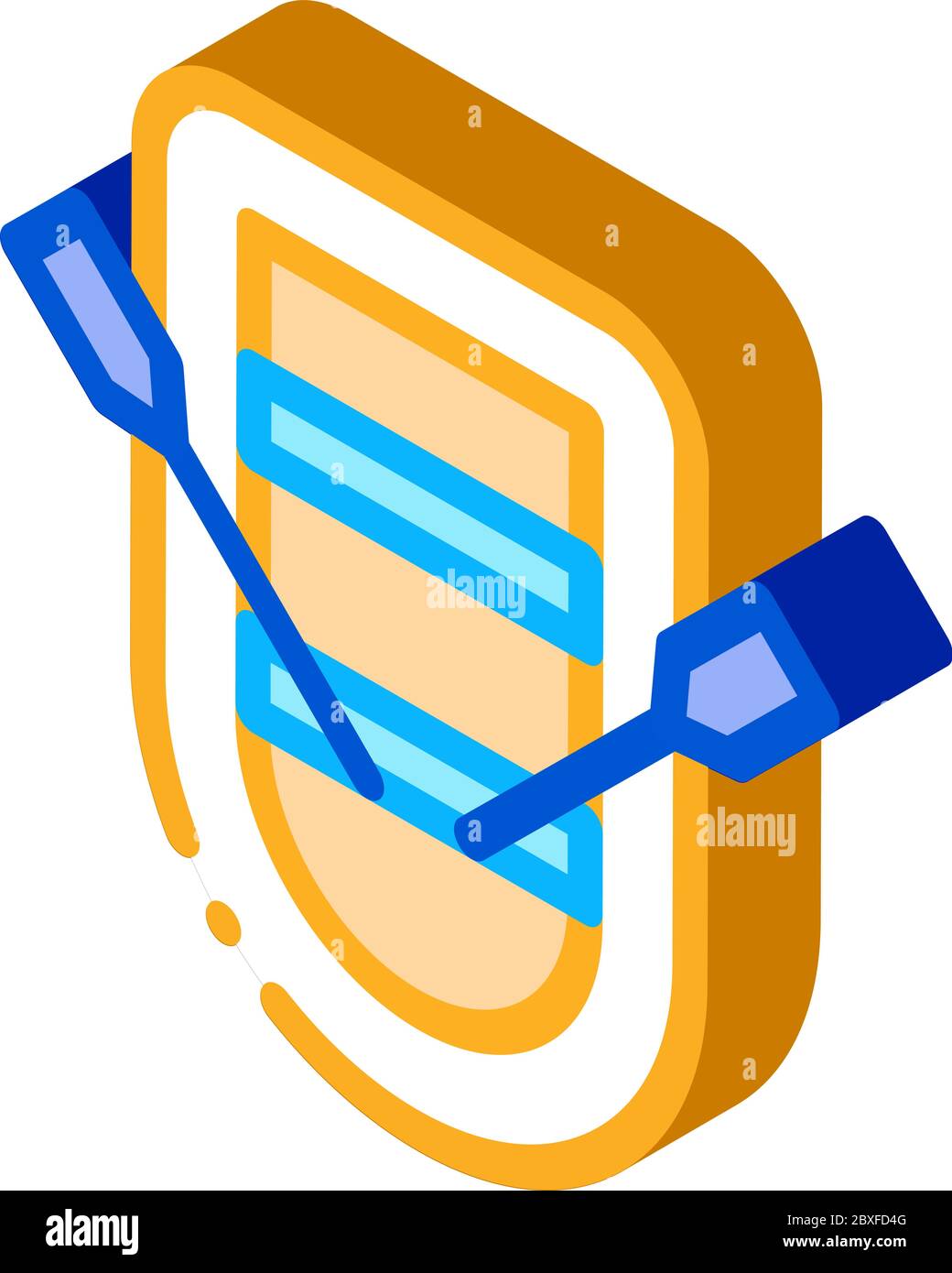 sailing boat isometric icon vector illustration Stock Vector Image ...
