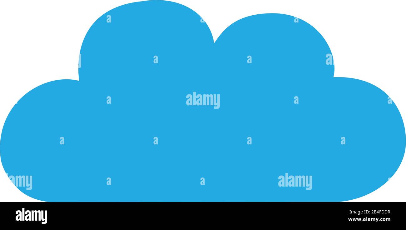 Cloud icon flat isolated on white background vector illustration eps10 Stock Vector
