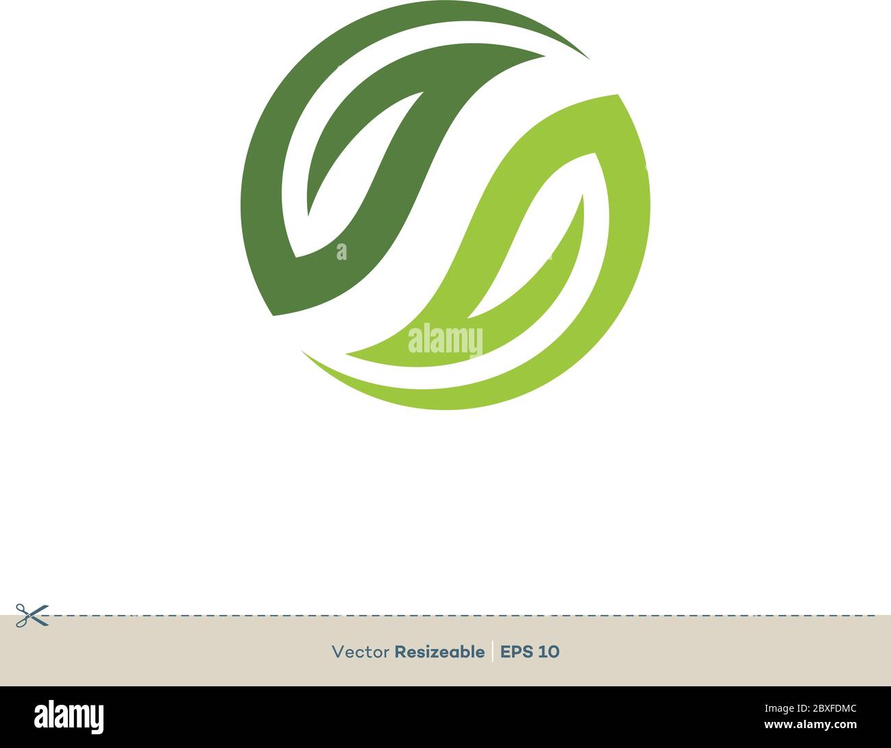 Green Leaf Vector Logo Template Illustration Design. Vector EPS 10. Stock Vector