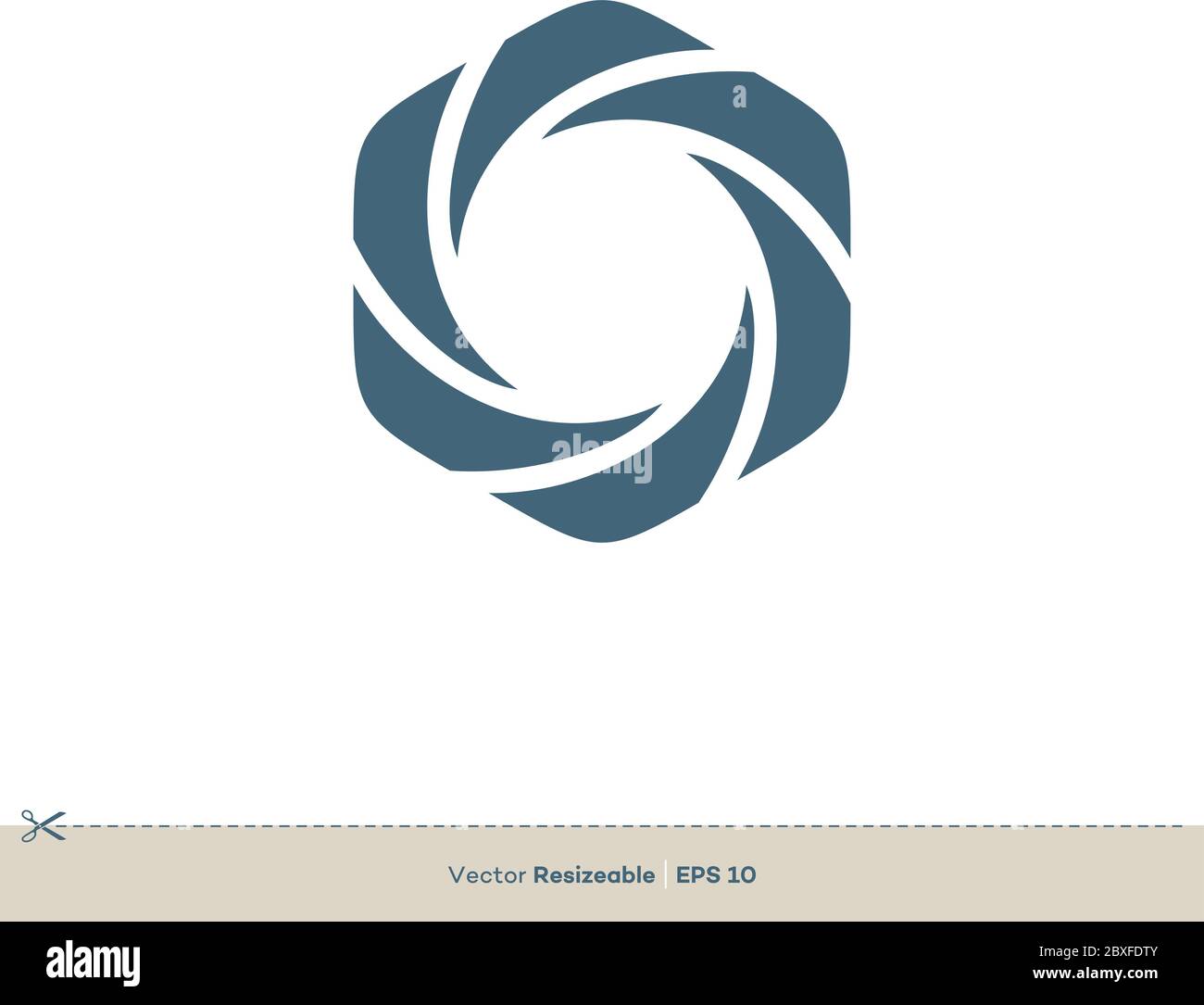 Shutter Lens Vector Logo Template Illustration Design. Vector EPS 10. Stock Vector