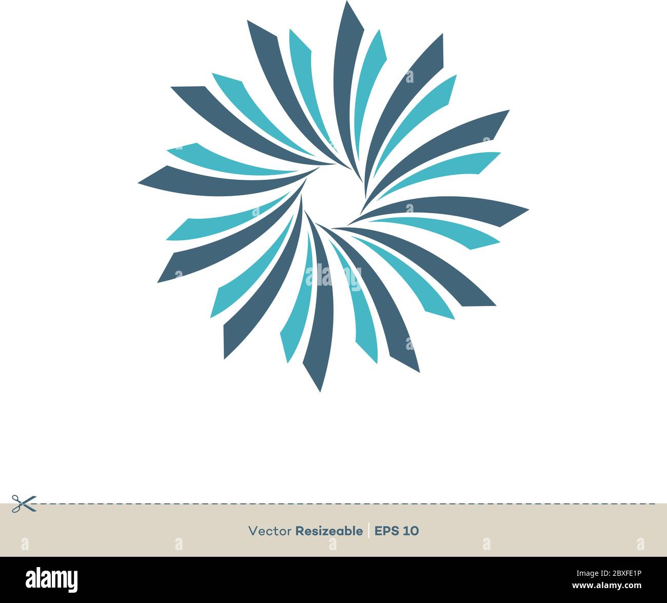 Abstract Flower Vector Logo Template Illustration Design. Vector EPS 10. Stock Vector
