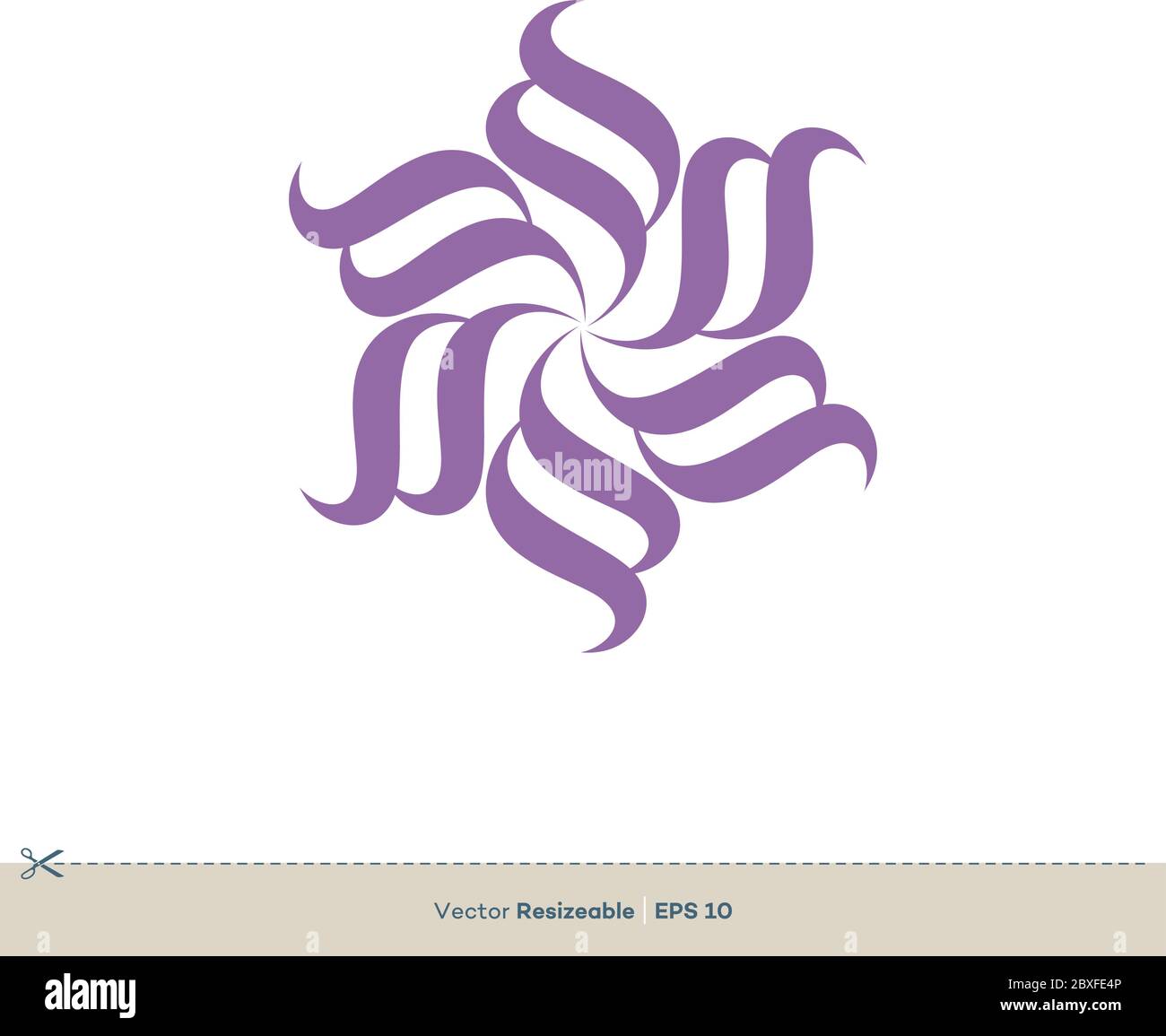 Abstract Flower Vector Logo Template Illustration Design. Vector EPS 10. Stock Vector