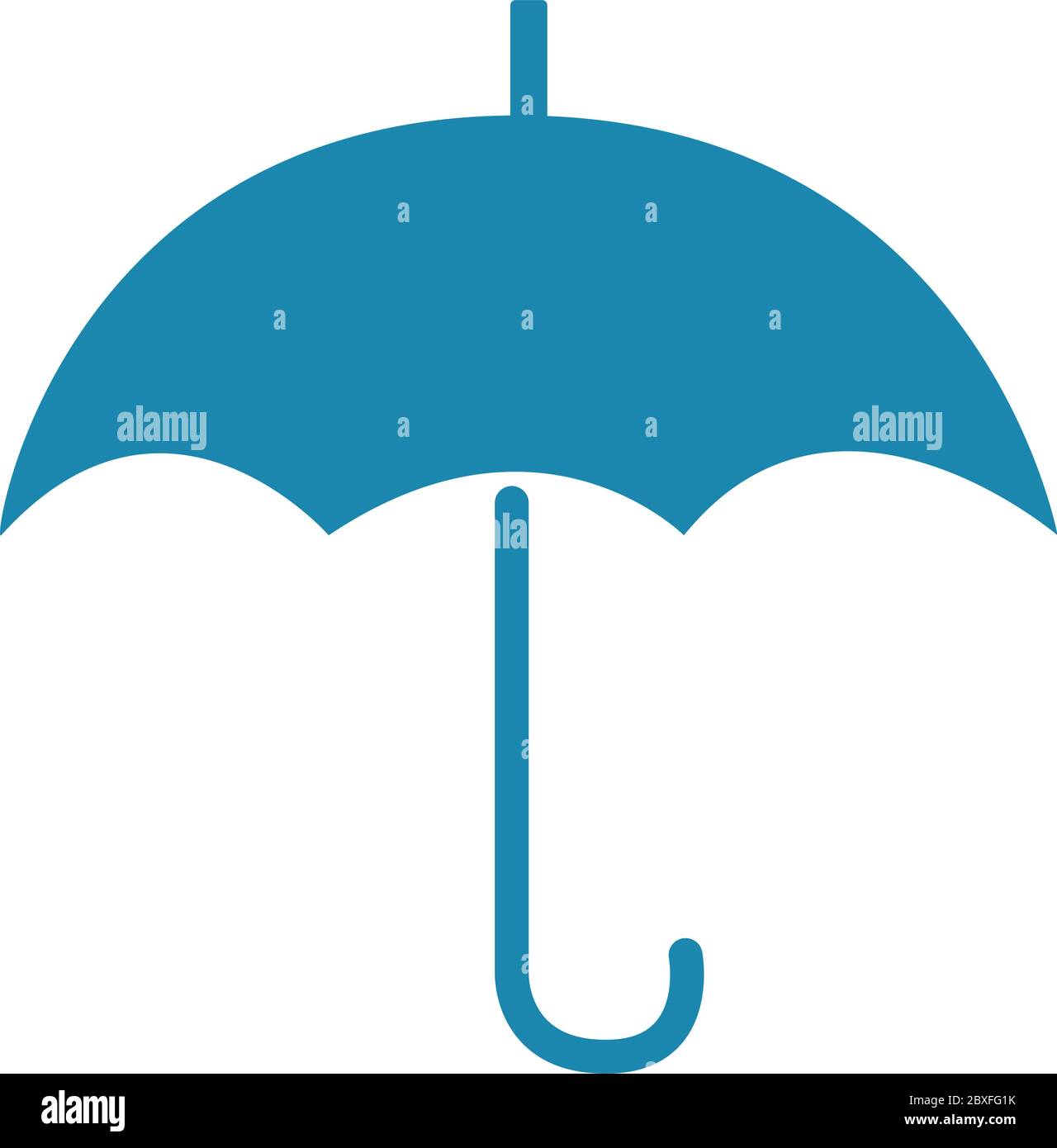 Umbrella icon flat illustration vector isolated on white eps 10 Stock Vector