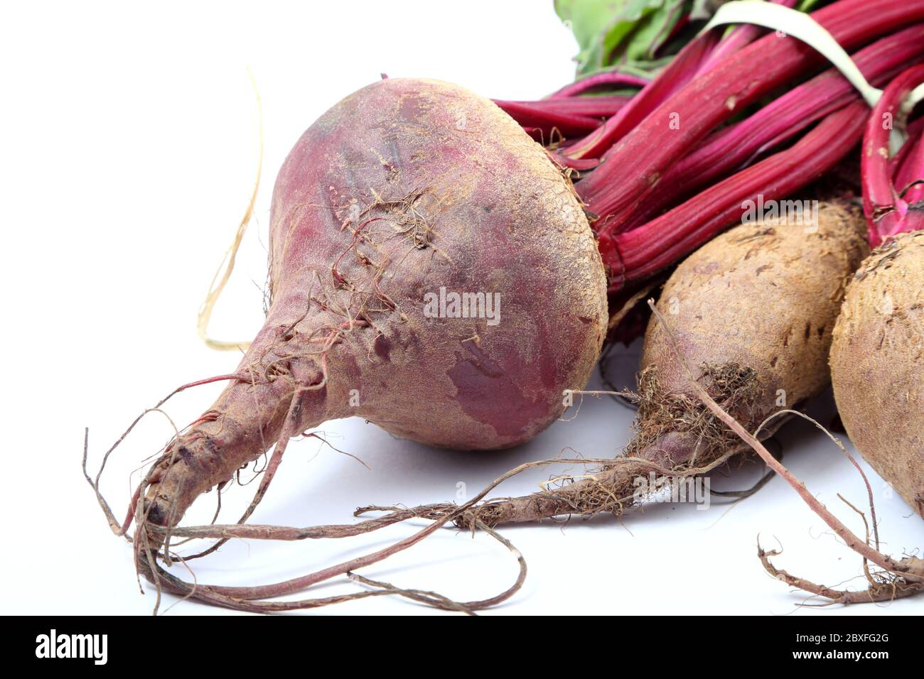 Bunch of beetroot isolated on white background Stock Photo Alamy
