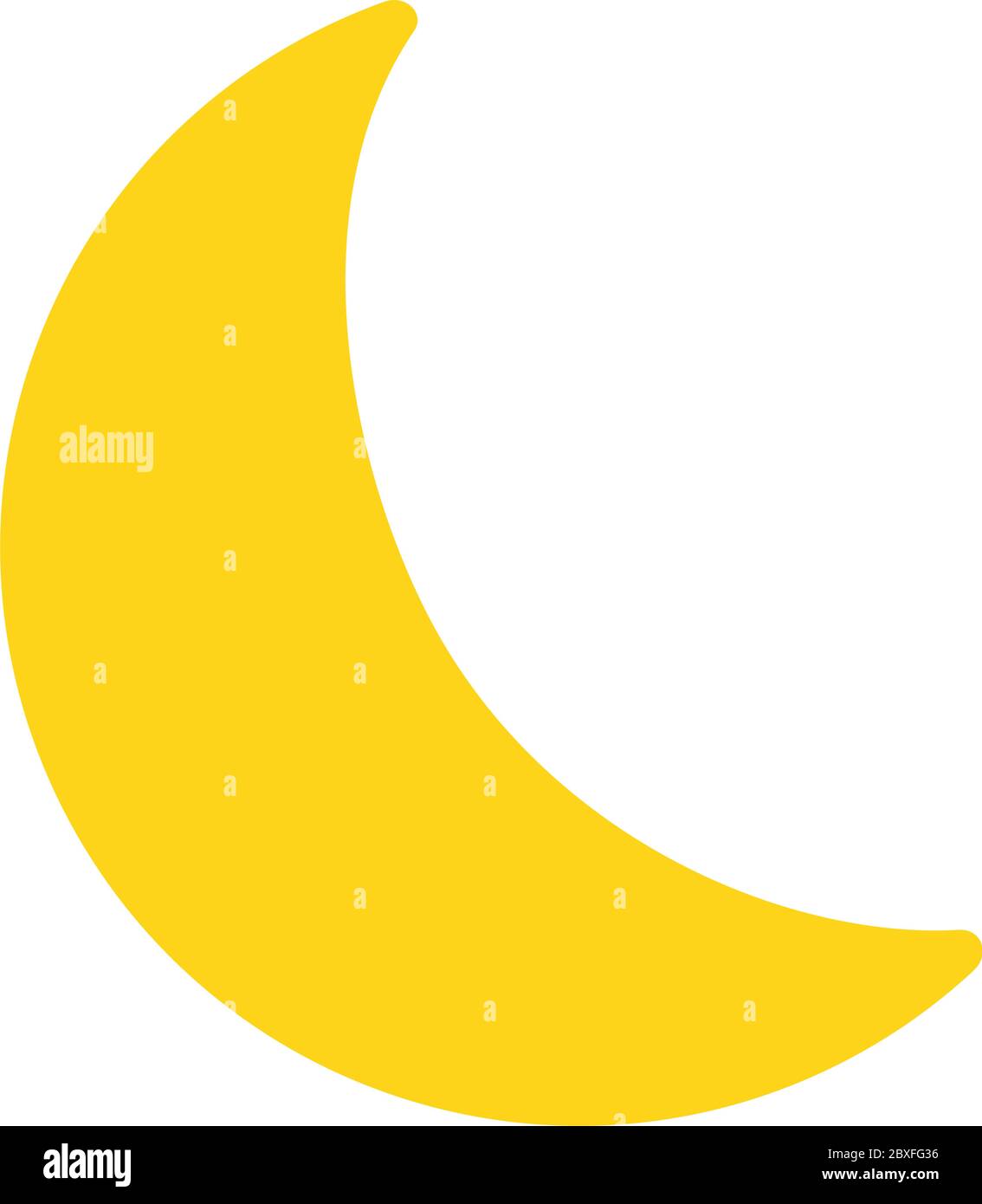 Moon icon isolated on white background vector illustration eps 10 Stock Vector