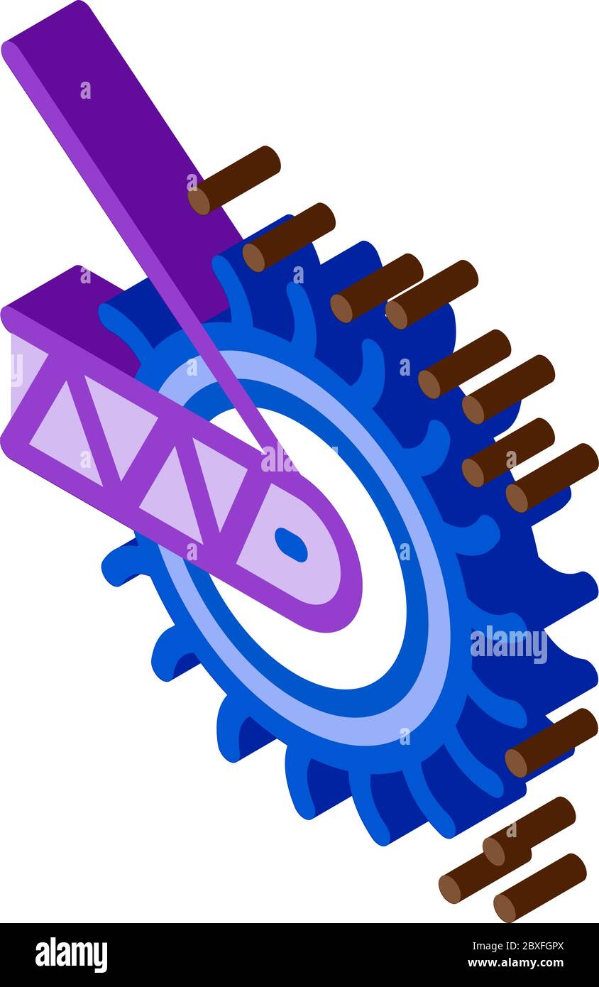 sharpening saw isometric icon vector illustration Stock Vector Image ...