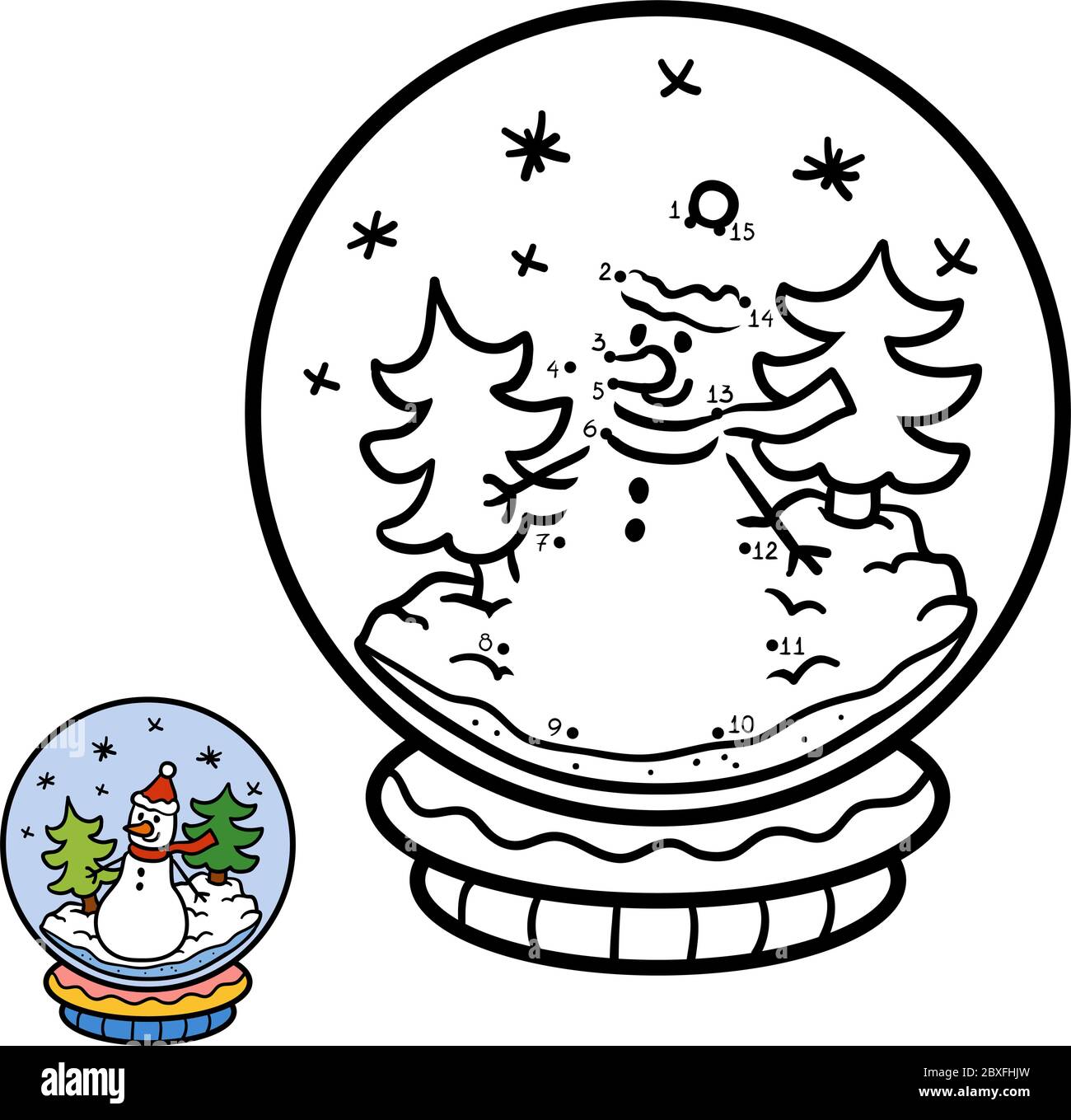 Snowball with snowman Cut Out Stock Images & Pictures - Alamy