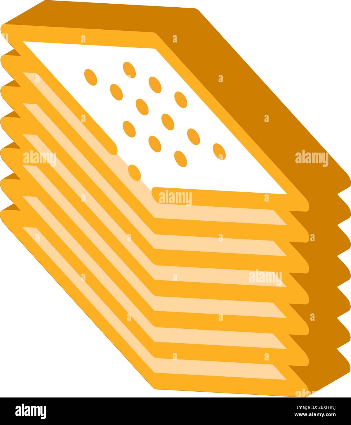 stack of tiles isometric icon vector illustration Stock Vector Image ...