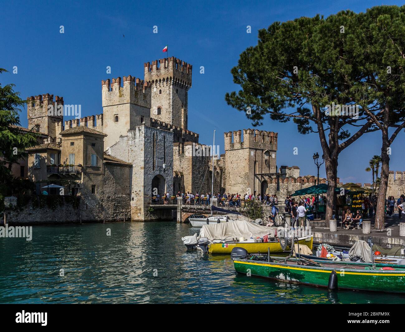 Beautifull location of Simione, Garda Lake Italy Stock Photo - Alamy