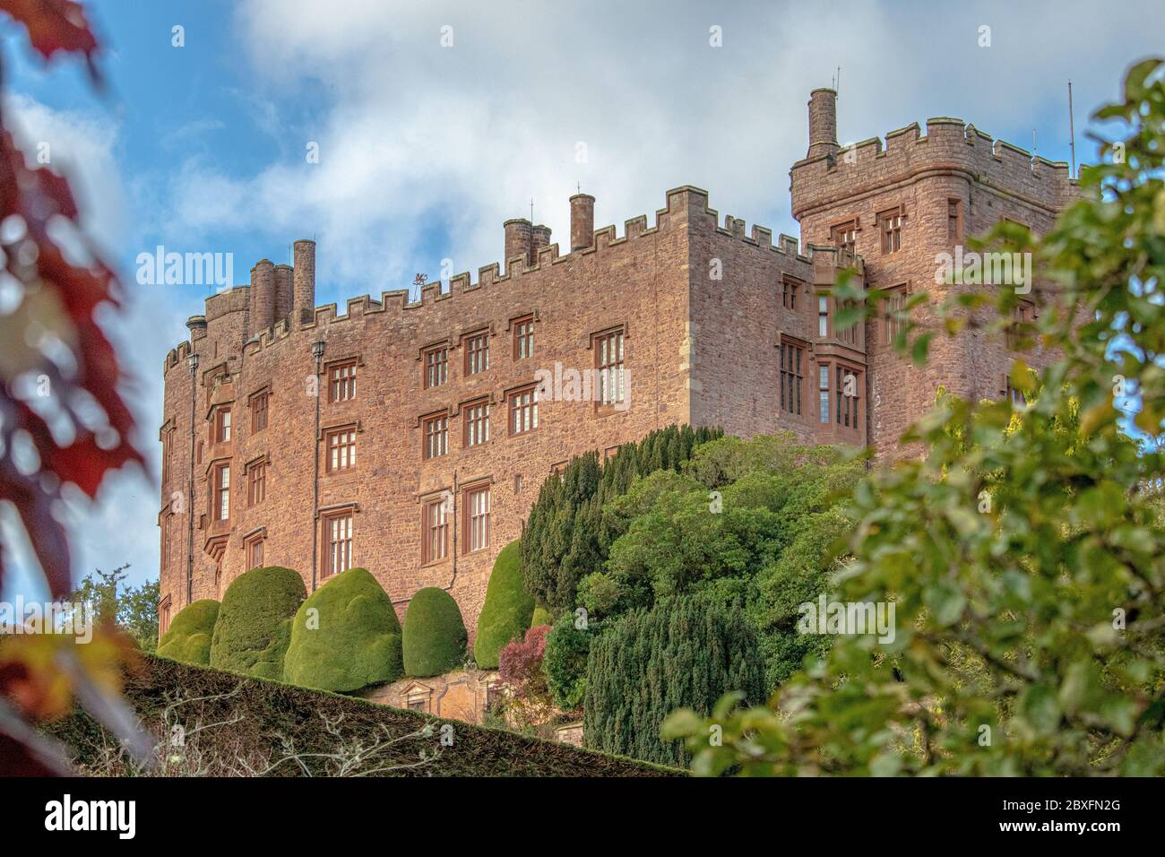 Images of beautiful Powis Castle and garden near Welshpool in mid-Wales UK Stock Photo