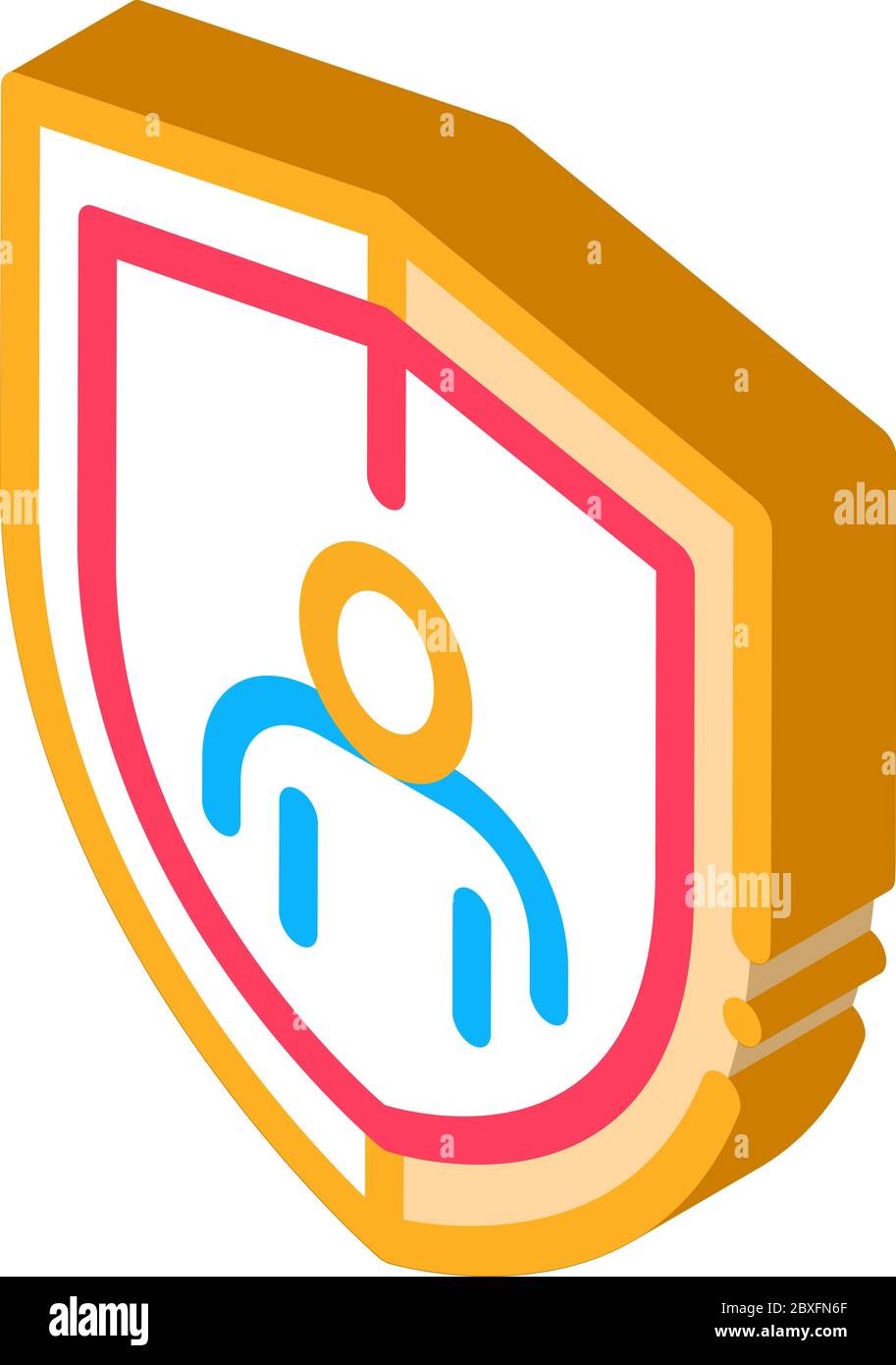 immunity protection isometric icon vector illustration Stock Vector ...