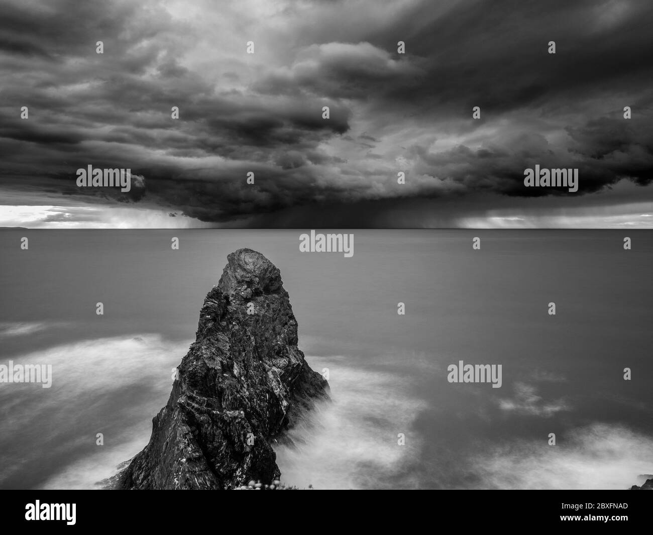 Storm over Cardigan Bay Stock Photo