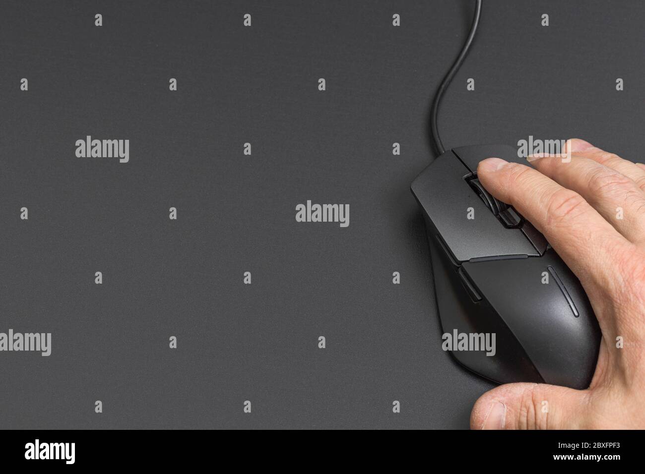 accessory, adult, background, black, black background, black board, body, body parts, business, business people, button, cable, click, close up, close Stock Photo