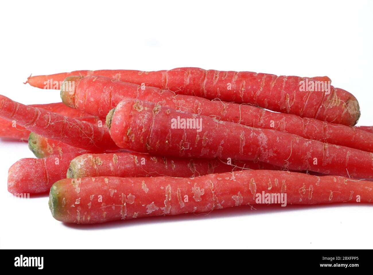 Fresh carrots isolated on white background Stock Photo Alamy