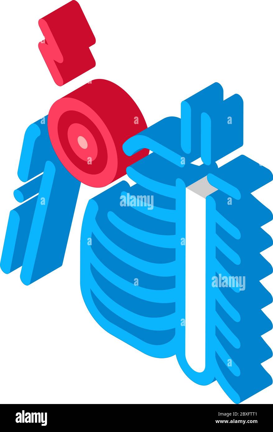 arthritis of shoulder joint isometric icon vector illustration Stock ...