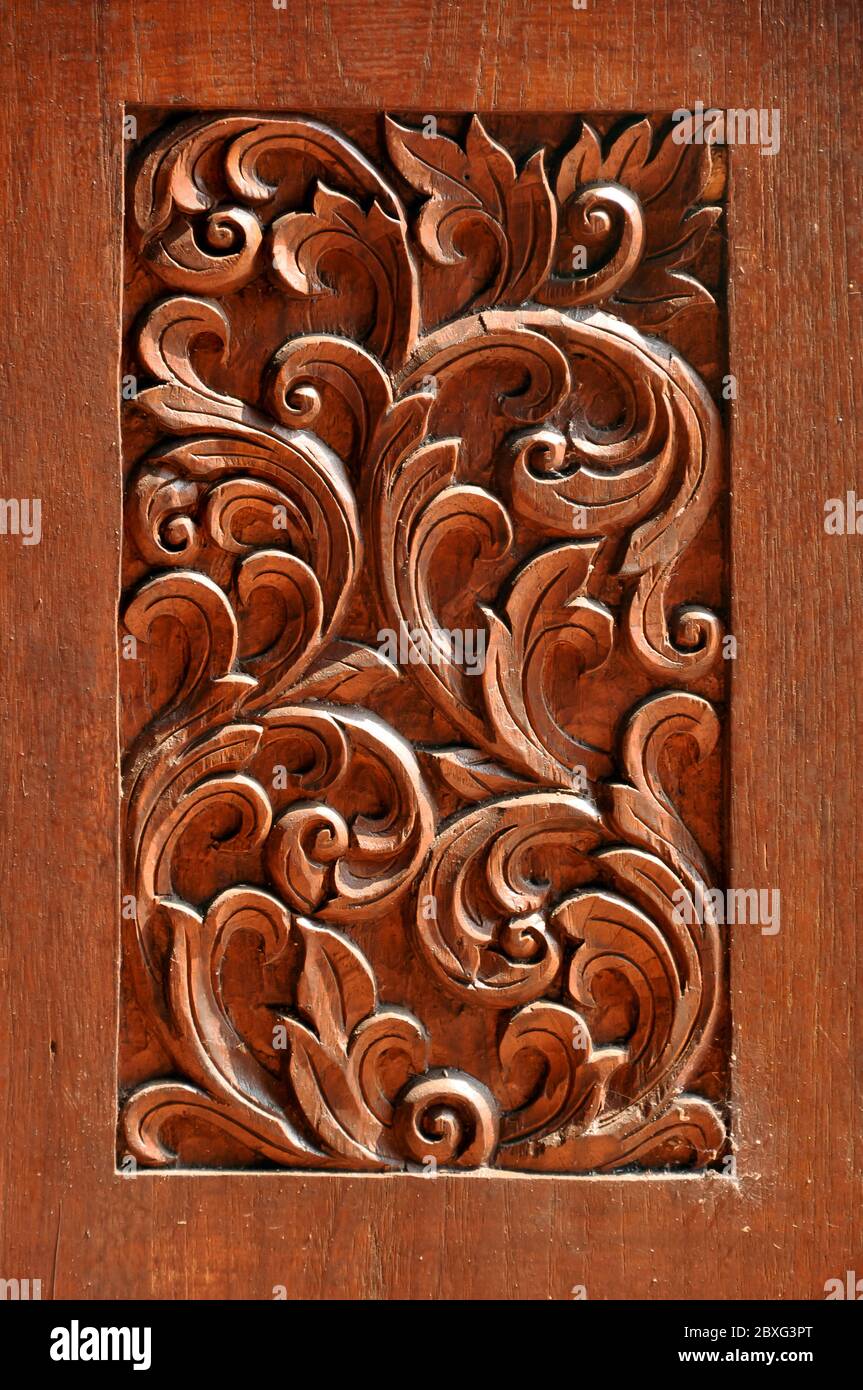 Carved brown wood texture hi-res stock photography and images - Alamy