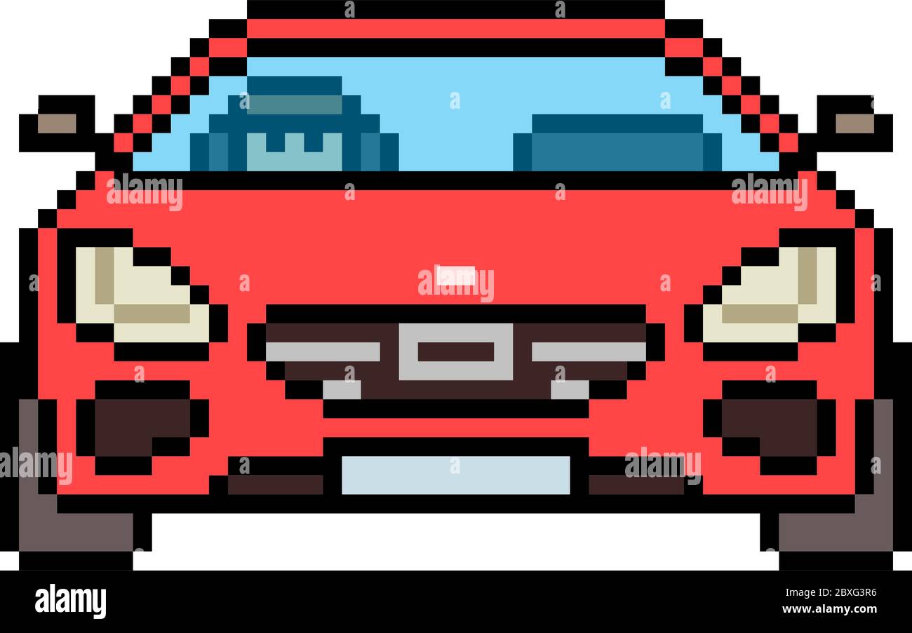 Pixel Art Voiture De Course Facile Car pixel art Stock Vector Images - Alamy