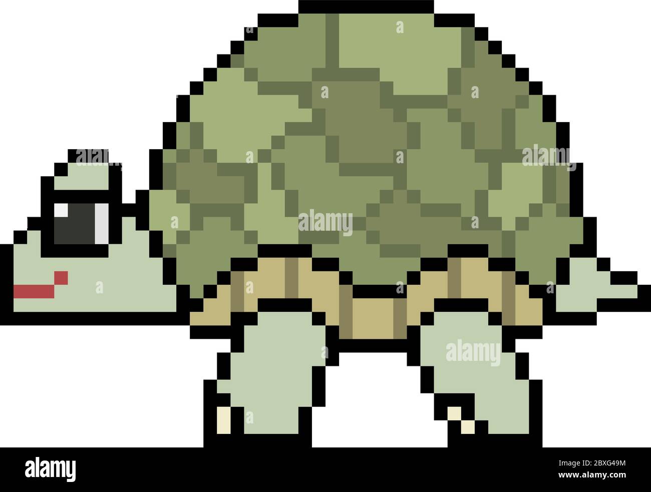 vector pixel art turtle Stock Vector Image & Art Alamy