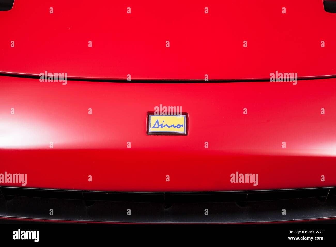 Ferrari Dino 246 GTS nose badge Stock Photo