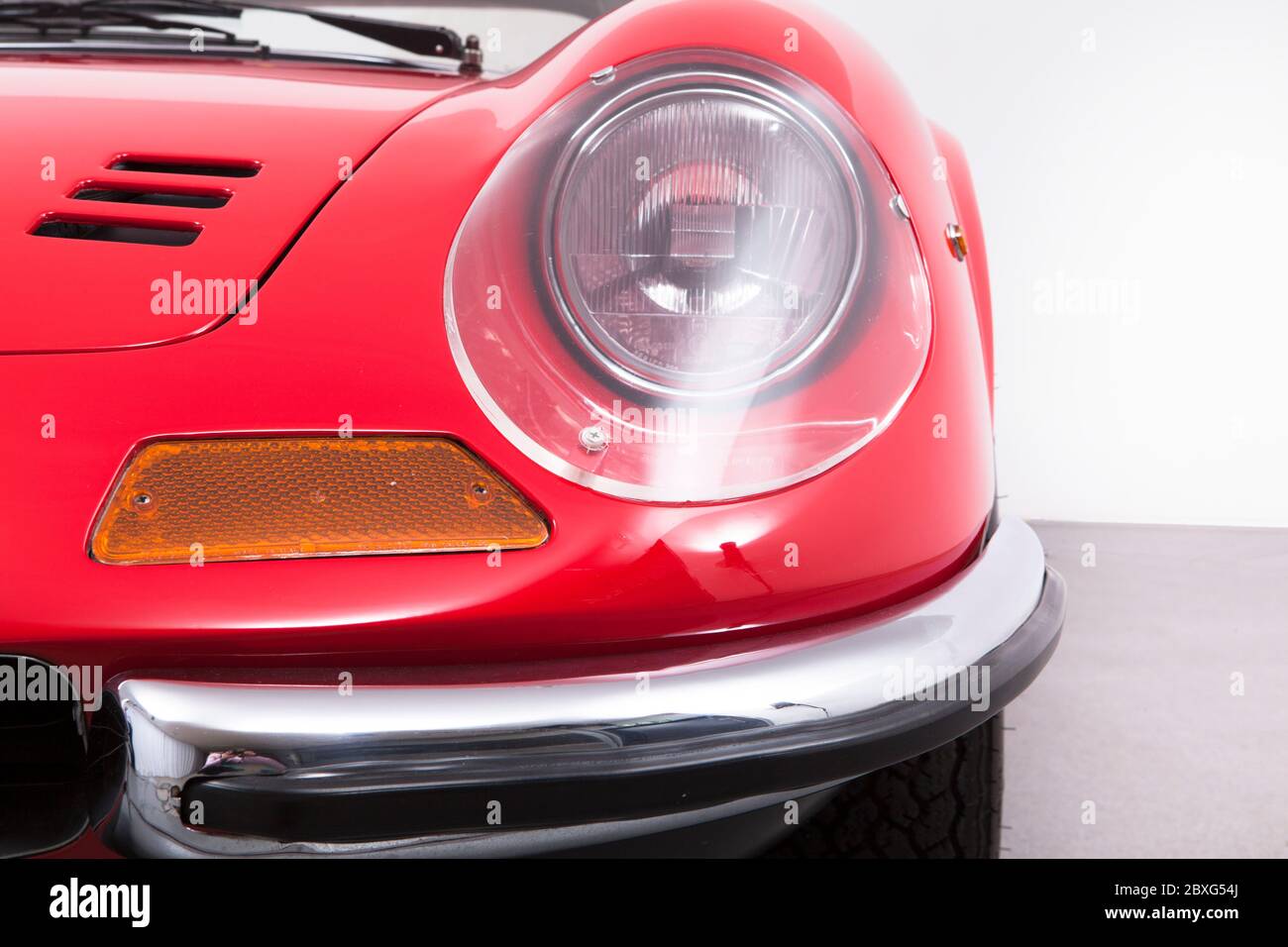 Ferrari Dino 246 GTS headlight Stock Photo