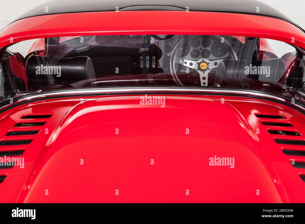 Ferrari Dino 246 GTS rear window Stock Photo