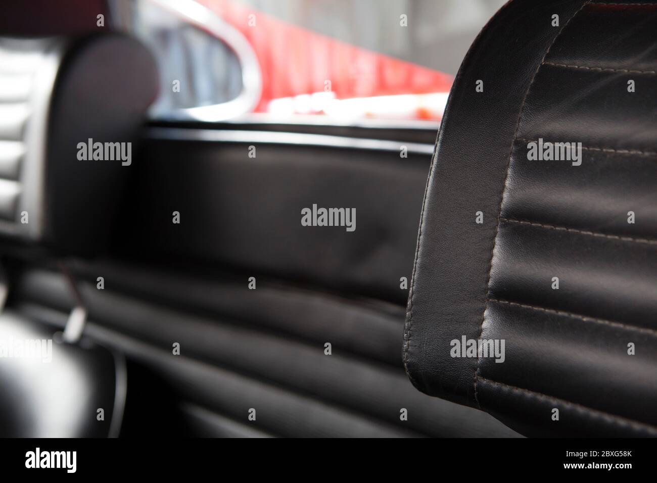 Ferrari Dino 246 GTS head rests Stock Photo