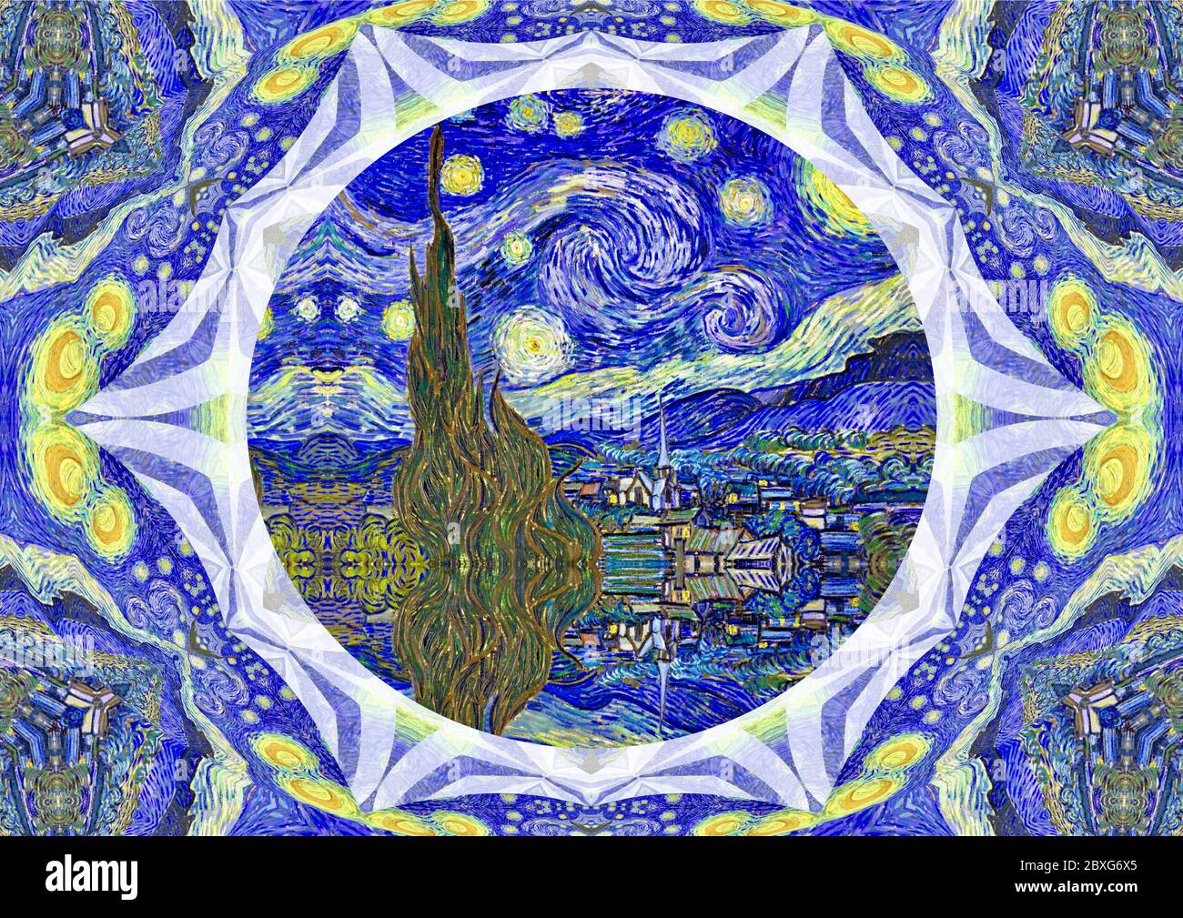 Innovative reworking of the popular Starry Night by the dutch artist  Vincent van Gogh. The original Starry Night painting hangs in the MOMA New  York Stock Photo - Alamy