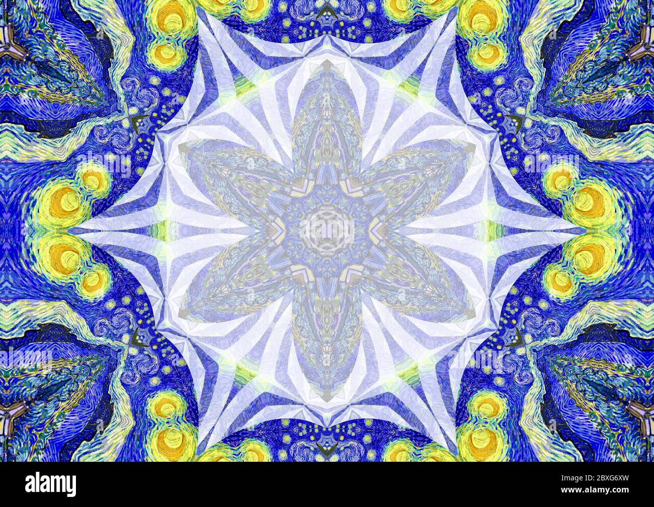 Starry Night Inverted Innovative reworking of the popular Starry Night by the dutch artist ...