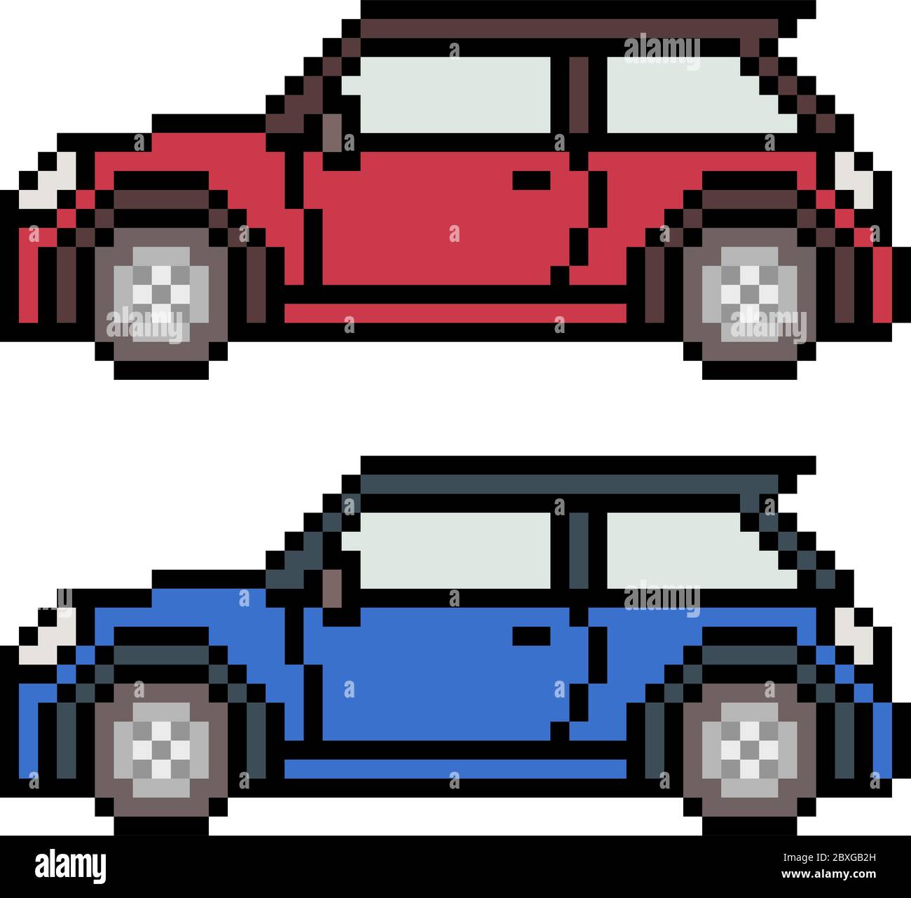 vector pixel art car isolated Stock Vector Image & Art Alamy