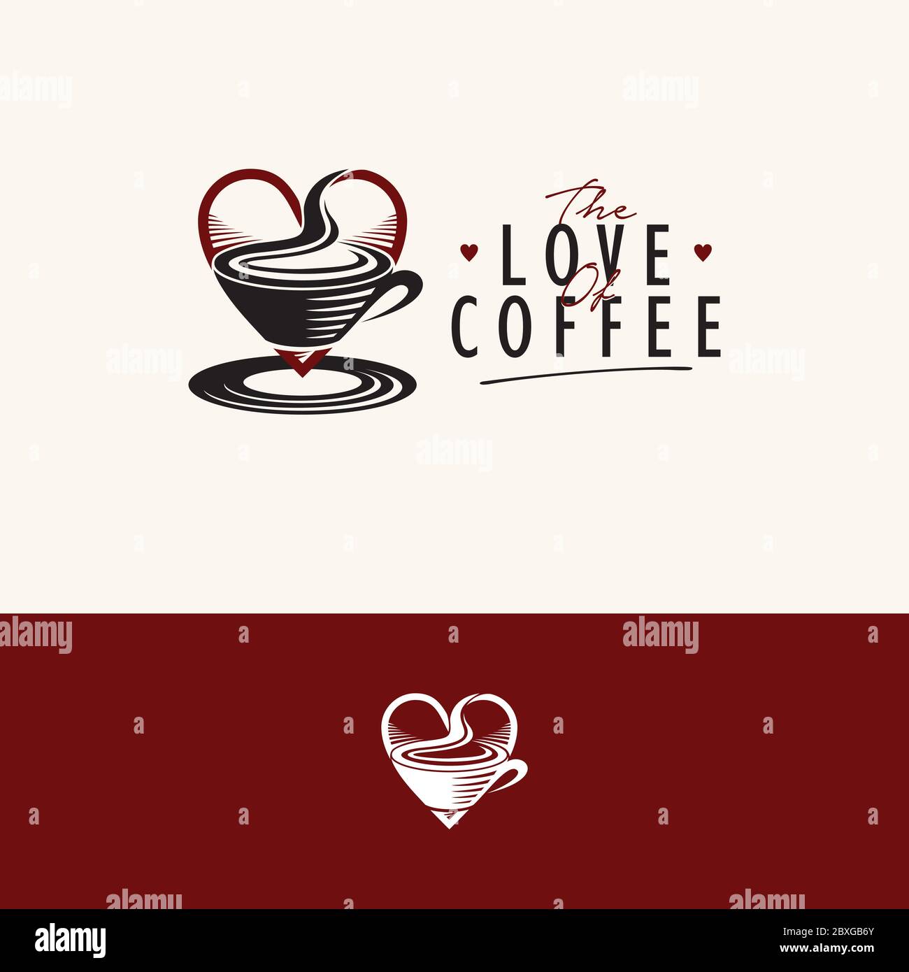Love Coffee Logo stock vector. Illustration of sketch - 99435935, image size:1300x1390
