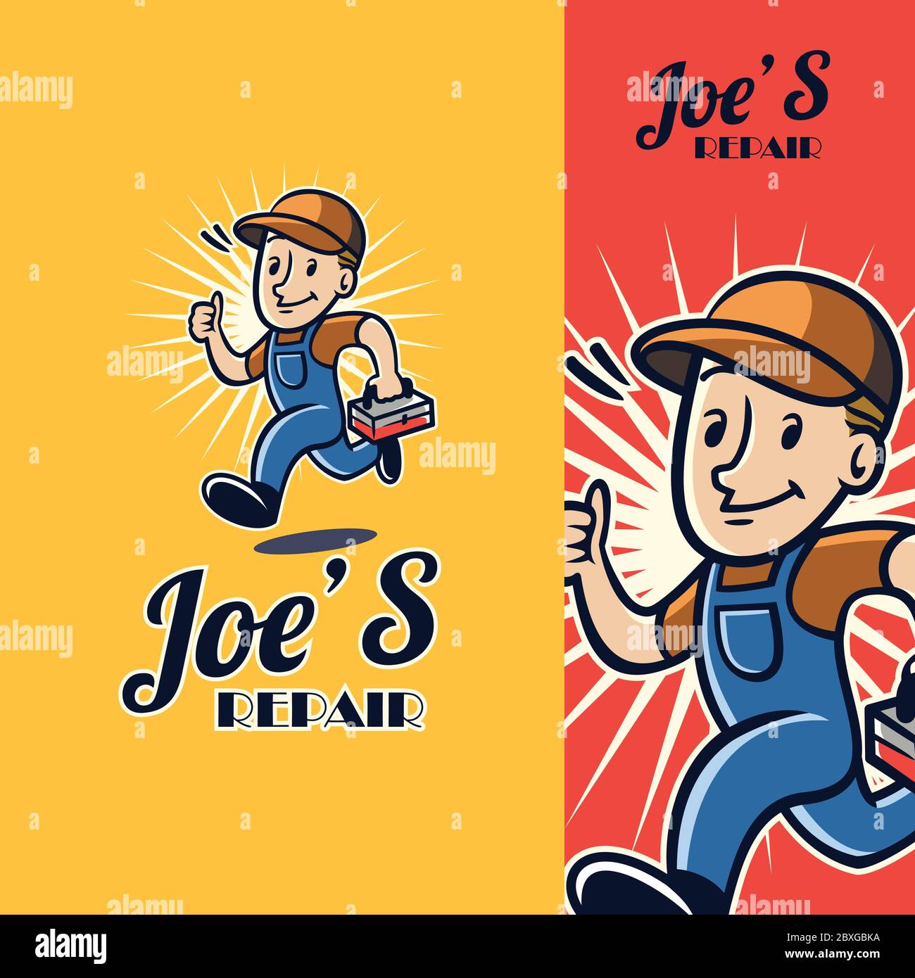 Repairman Character Stock Vector
