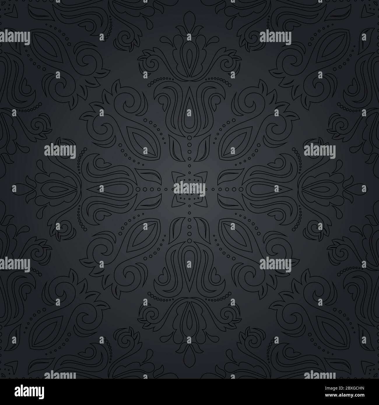 Damask oriental pattern Stock Vector Images - Alamy