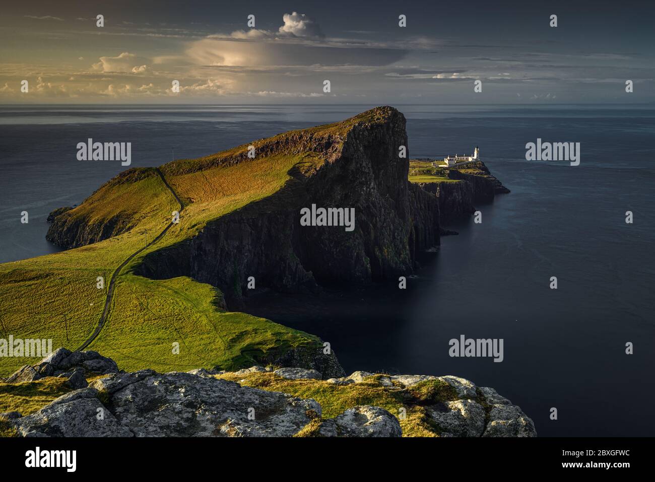 Neist Point Lighthouse, Isle of Skye, Scotland, UK Stock Photo