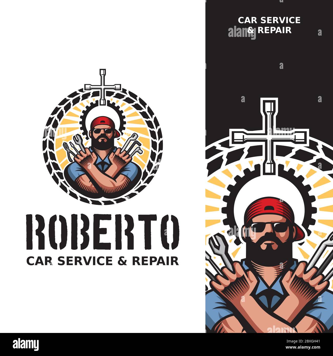 Car service technology Stock Vector Images Alamy