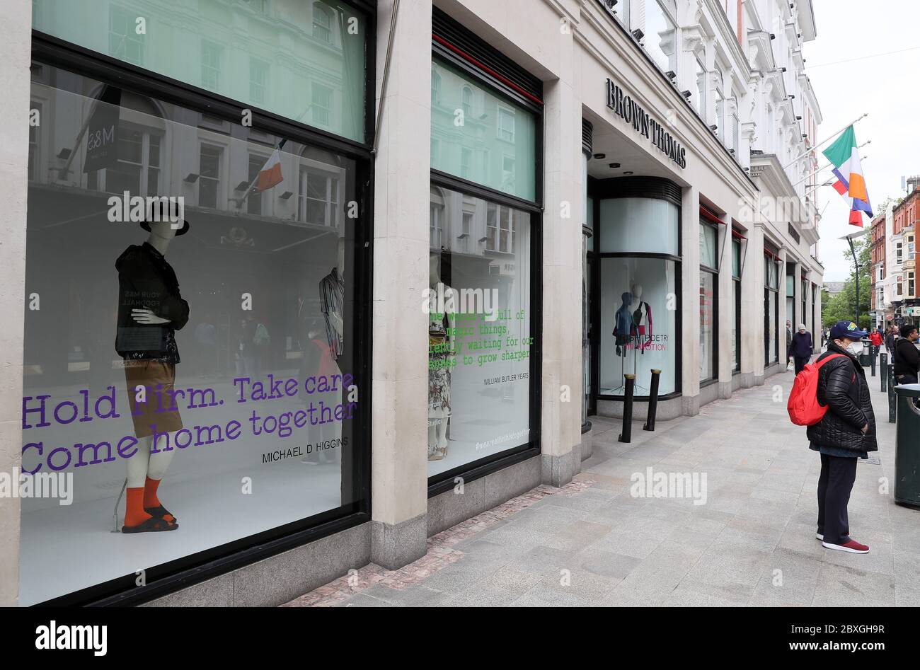 The Brown Thomas window display on Grafton street in Dublin. Businesses