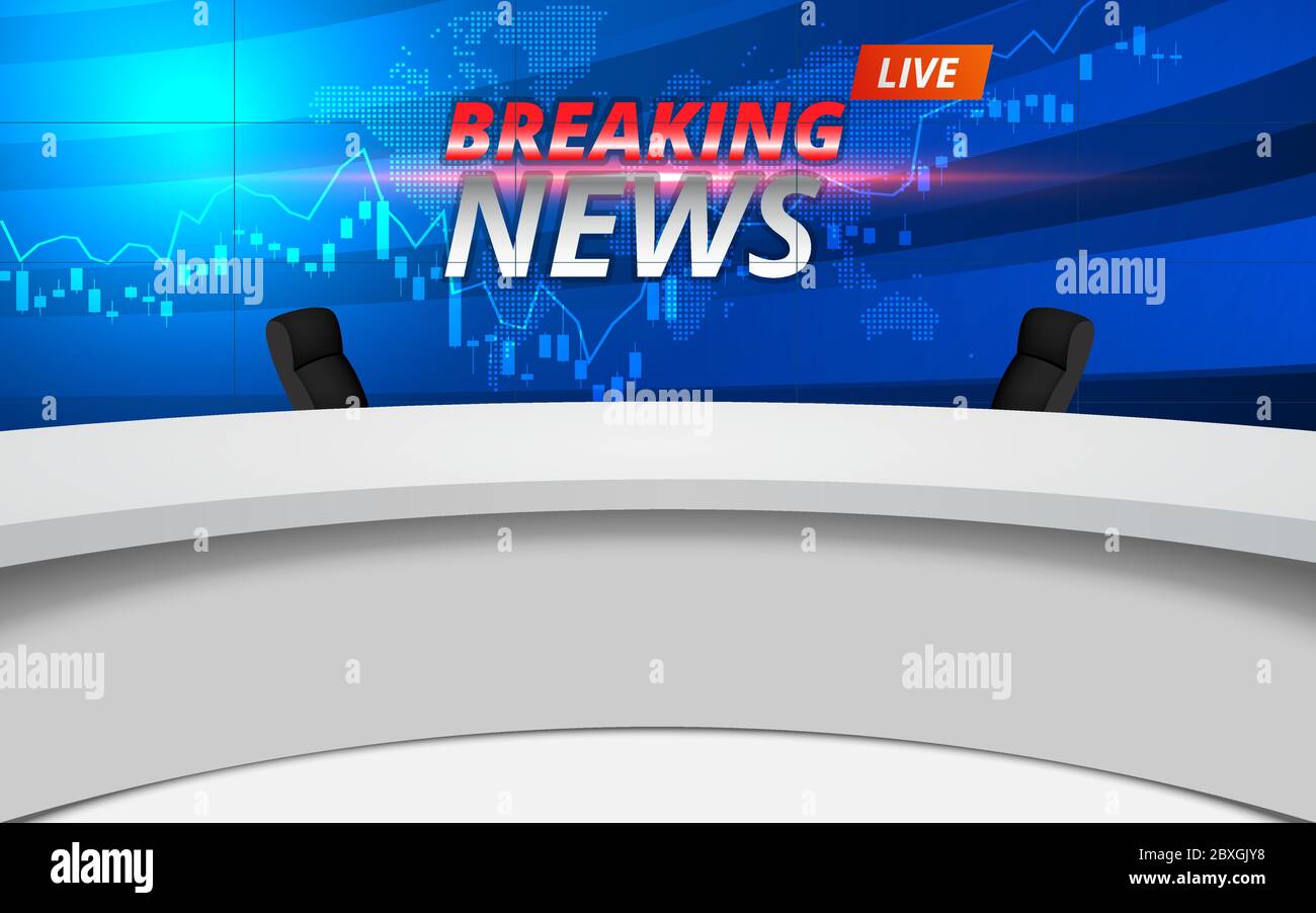 White Table And Chairs With Breaking News Live On Lcds Background In The News Studio Room Stock Vector Image Art Alamy White Table And Chairs With Breaking News Live On Lcds Background In The News Studio Room Stock Vector Image Art Alamy