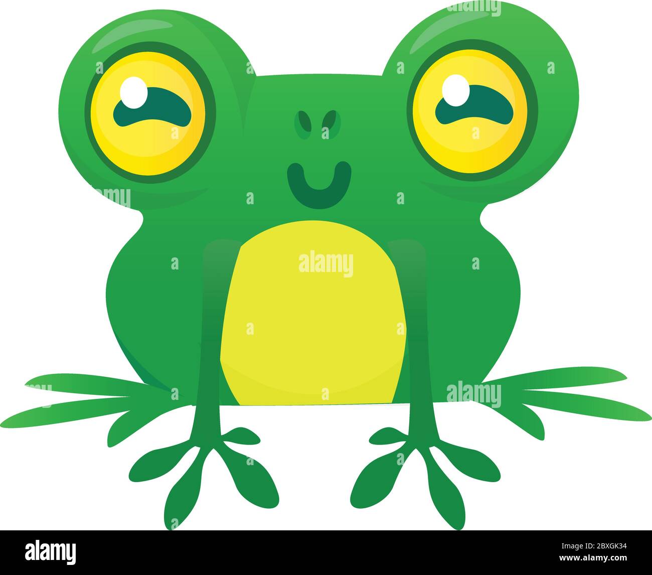 Funny Frog Cartoon Character. Vector illustration Stock Vector Image