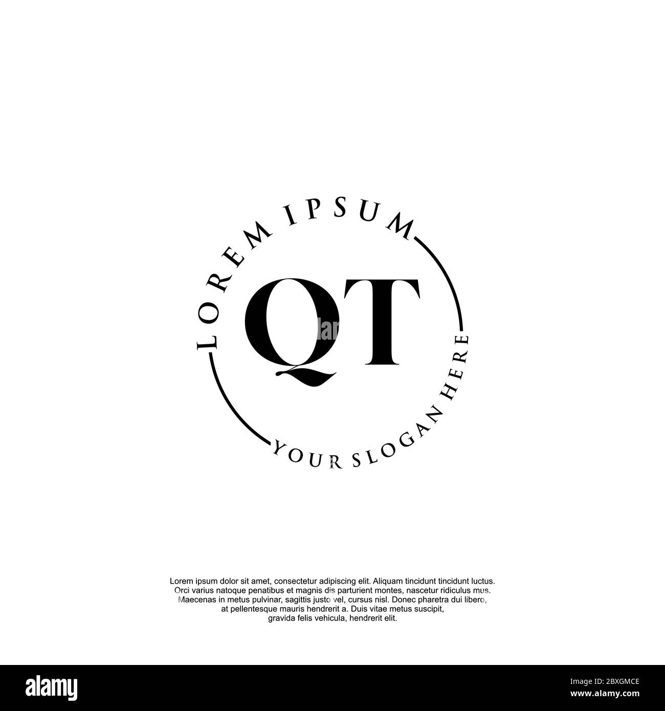 Qt initials logo hires stock photography and images Alamy