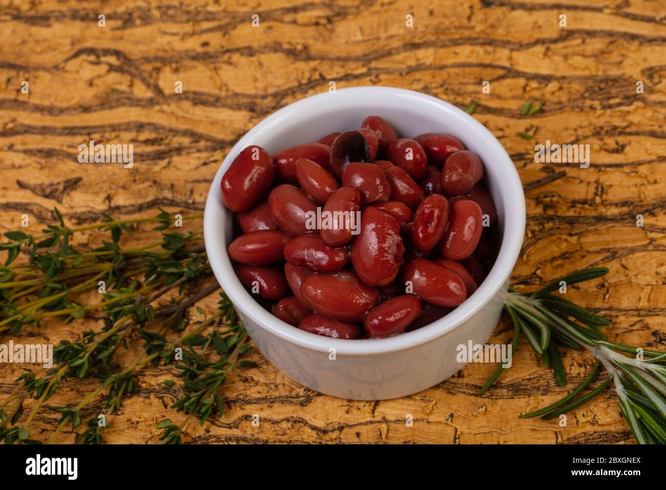 Baked red kidney with tomato sauce Stock Photo Alamy