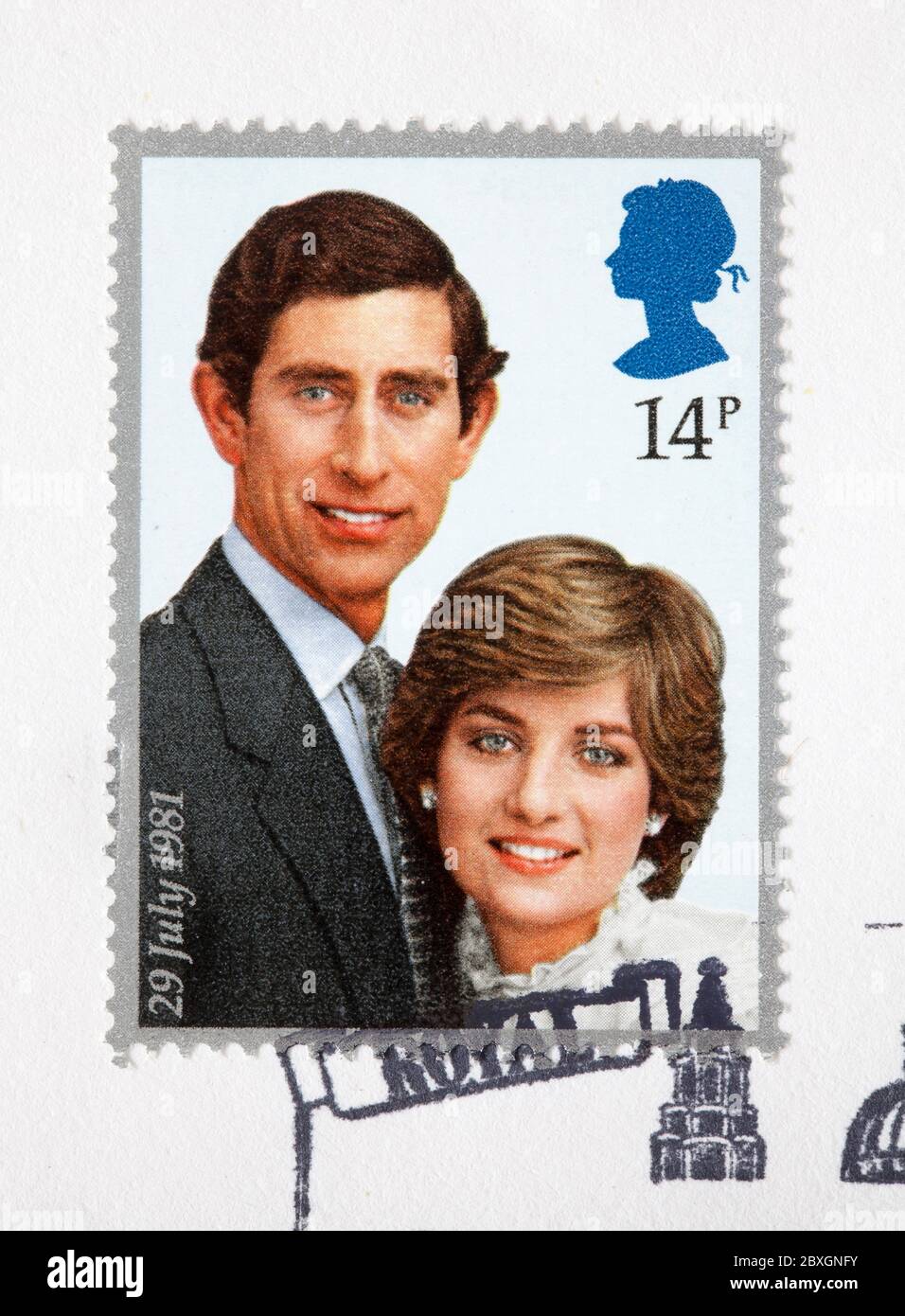 British First Day Cover Postage Stamps Charles and Diana Wedding
