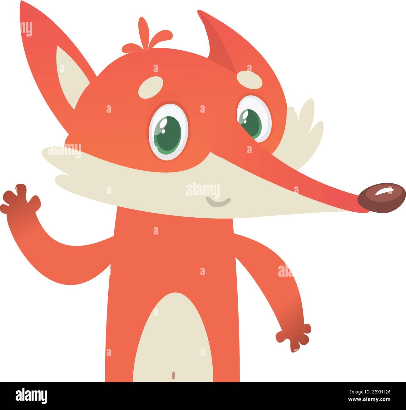 Cute Cartoon Fox Symbol