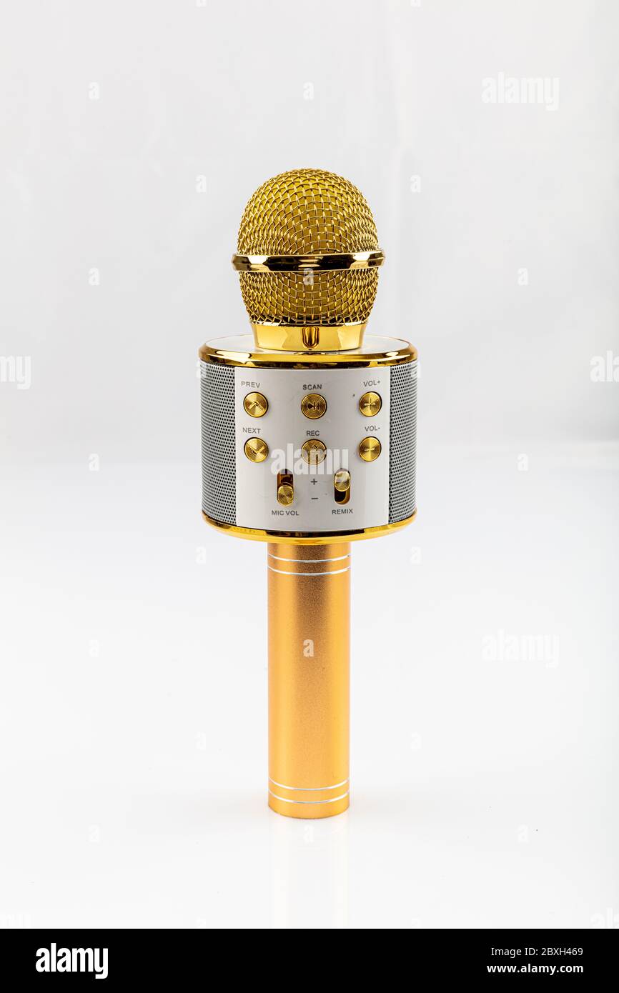 Handheld ktv wireless microphone hifi speaker. Wireless microphone hifi