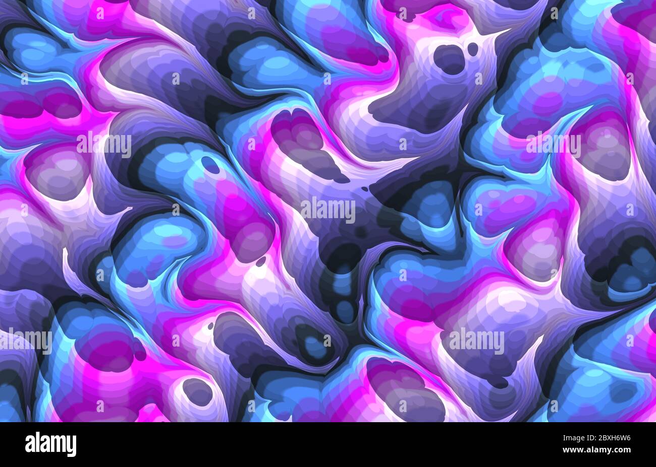 colorful abstract trippy wavy psychodelic pattern Stock Photo