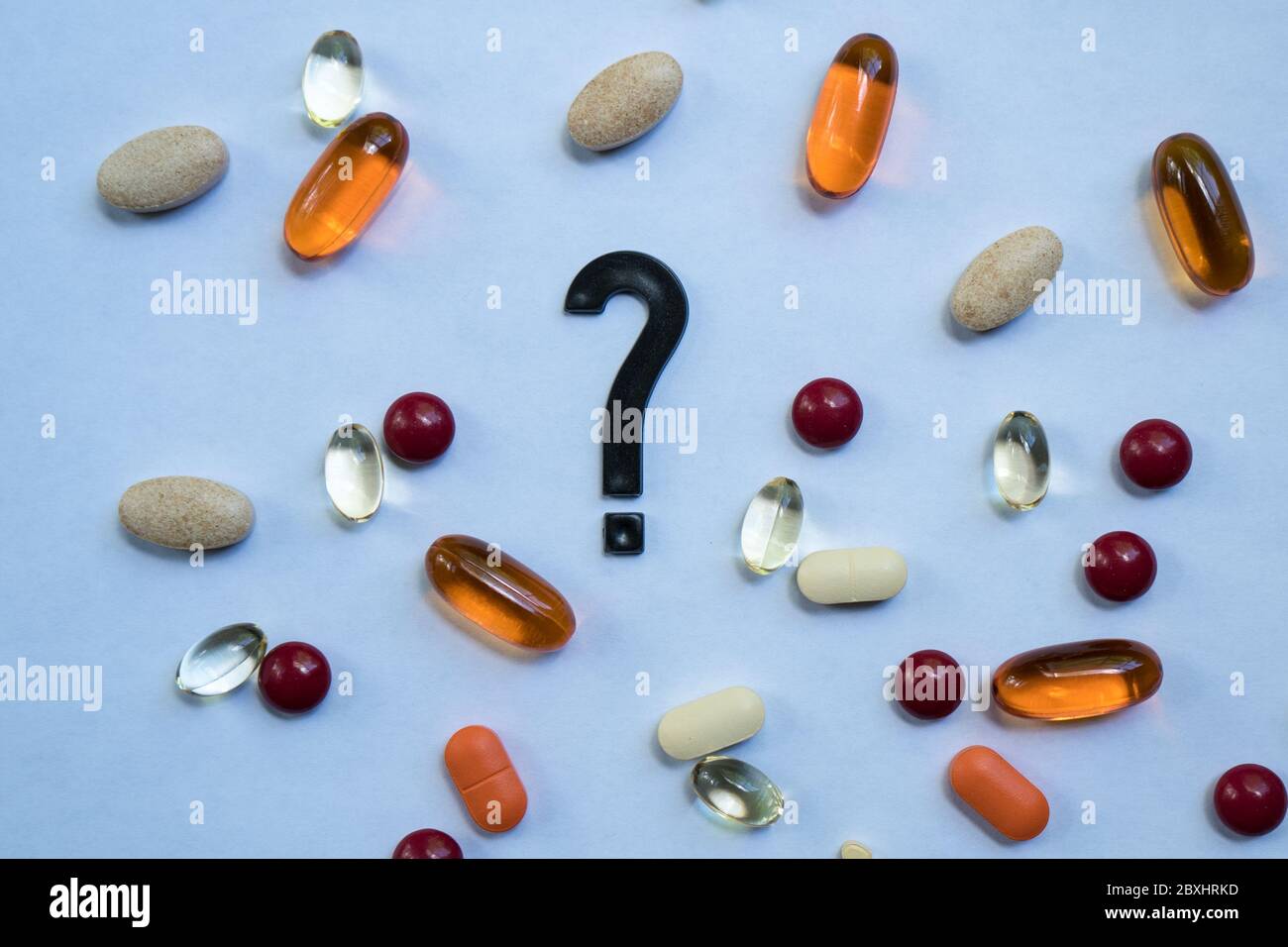 Do Dietary Vitamins and Supplements work? Stock Photo