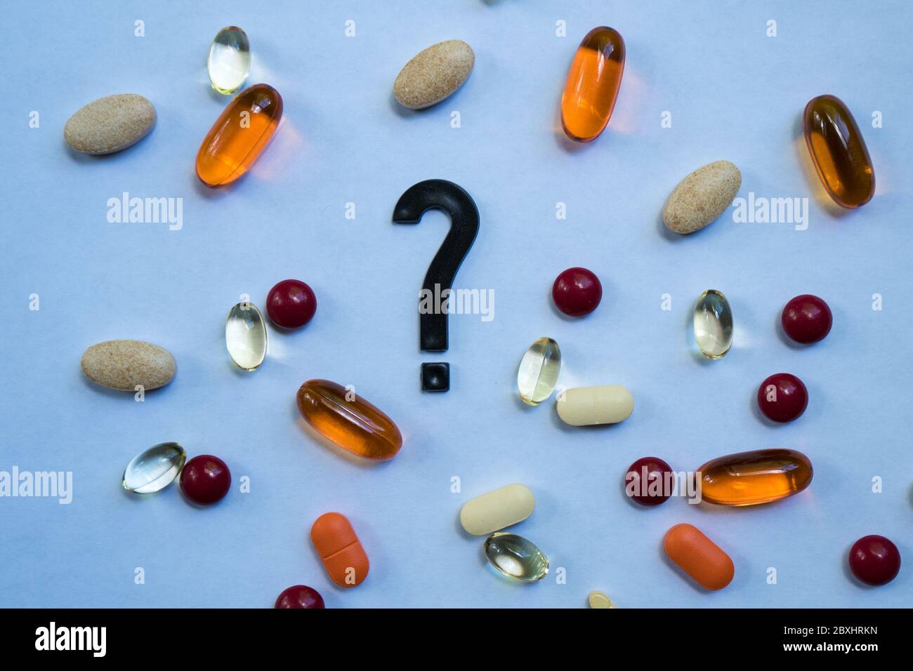 Do Dietary Vitamins and Supplements work? Stock Photo