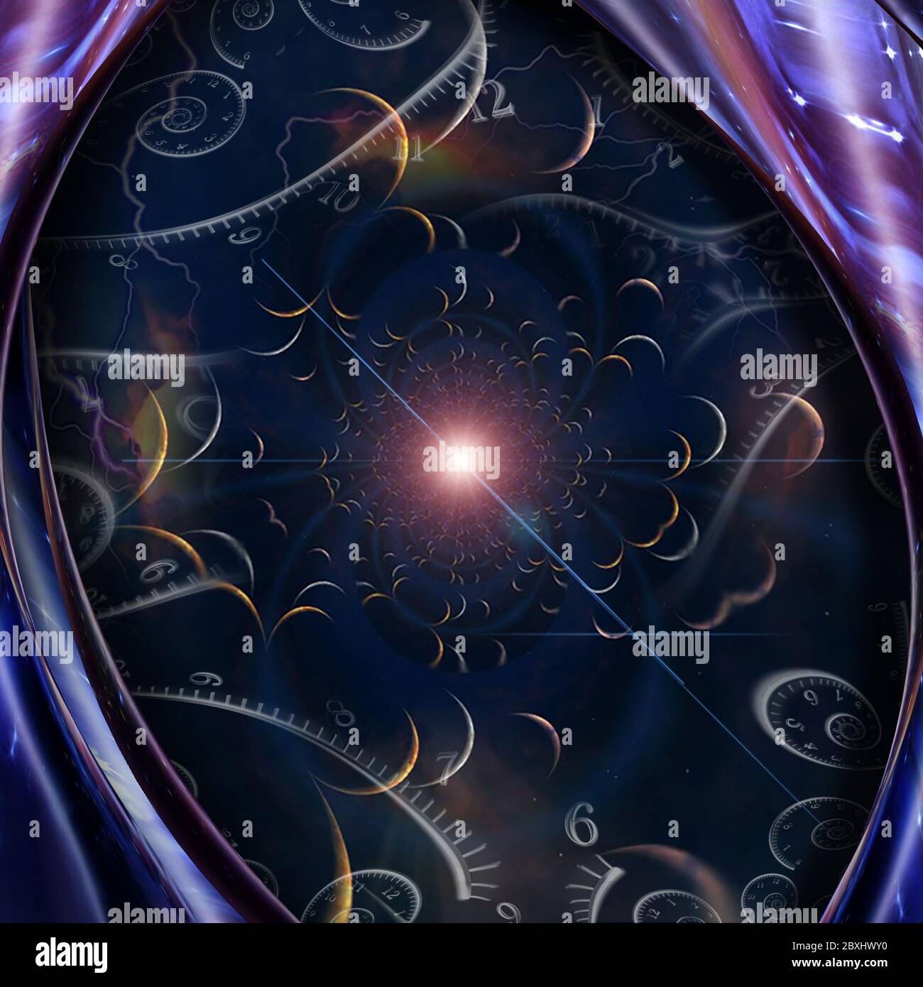 Eternity. Spiral of time and warped space Stock Photo Alamy