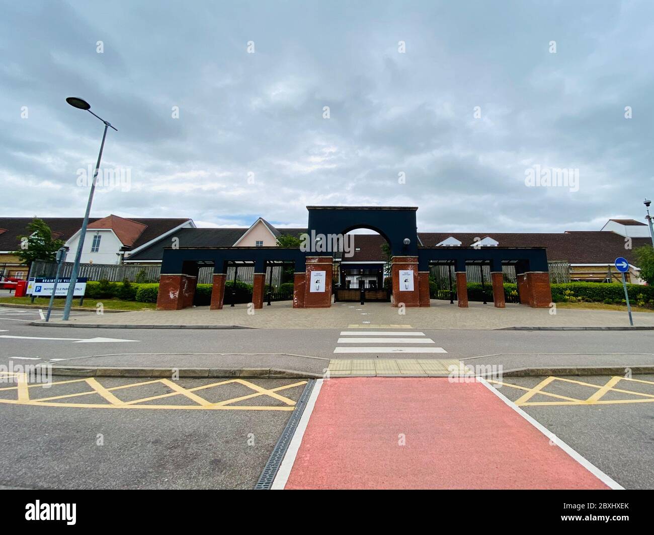 Braintree Village, Designer Centre, Shopping Centre with covid19 safety measures in place to